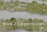 CNG864 15.5 inches 5*10mm – 10*17mm faceted nuggets lemon quartz beads