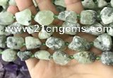 CNG8664 12*16mm - 18*25mm nuggets green rutilated quartz beads