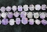 CNG8671 12*20mm - 20*33mm faceted nuggets lavender amethyst beads