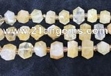 CNG8674 12*20mm - 20*33mm faceted nuggets citrine beads