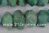 CNG868 15.5 inches 7*12mm – 12*20mm faceted nuggets amazonite beads