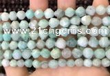 CNG8711 15.5 inches 8mm faceted nuggets amazonite gemstone beads