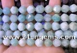 CNG8712 15.5 inches 10mm faceted nuggets amazonite gemstone beads