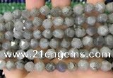 CNG8716 15.5 inches 8mm faceted nuggets labradorite gemstone beads