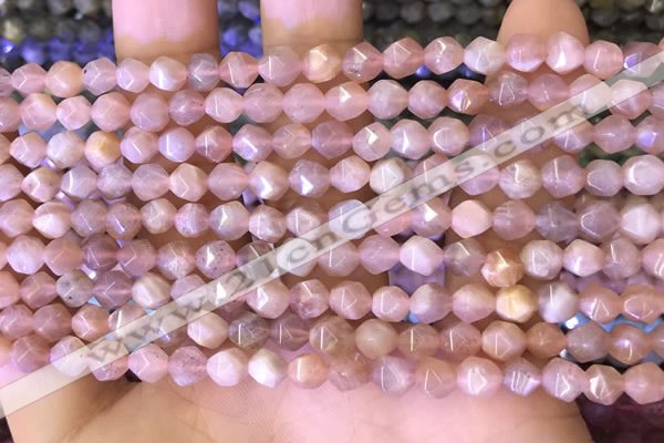 CNG8741 15.5 inches 6mm faceted nuggets moonstone gemstone beads