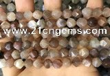 CNG8751 15.5 inches 8mm faceted nuggets moonstone beads wholesale