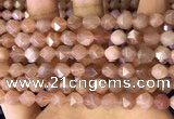 CNG8753 15.5 inches 8mm faceted nuggets moonstone beads wholesale