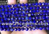 CNG8762 15.5 inches 6mm faceted nuggets lapis lazuli beads