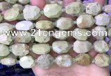 CNG8782 15 inches 12*16mm - 15*20mm faceted freeform turquoise beads