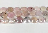 CNG8813 15.5 inches 16mm - 20mm faceted freeform pink opal beads