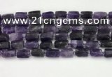 CNG8848 15.5 inches 8*12mm - 10*16mm nuggets matte amethyst beads