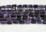 CNG8848 15.5 inches 8*12mm - 10*16mm nuggets matte amethyst beads