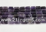 CNG8849 15.5 inches 8*12mm - 10*16mm nuggets matte amethyst beads