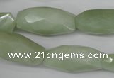 CNG885 15.5 inches 14*32mm faceted rice New jade nugget beads
