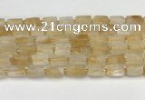 CNG8850 15.5 inches 8*12mm - 10*16mm nuggets matte citrine beads