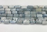 CNG8854 15.5 inches 8*12mm - 10*16mm nuggets matte aquamarine beads