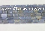 CNG8857 8*12mm - 10*16mm nuggets matte blue chalcedony beads