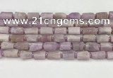 CNG8858 15.5 inches 8*12mm - 10*16mm nuggets matte kunzite beads