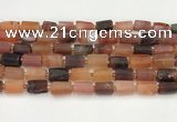 CNG8861 15.5 inches 8*12mm - 10*16mm nuggets matte carnelian beads