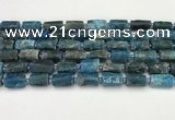 CNG8864 15.5 inches 8*12mm - 10*16mm nuggets matte apatite beads