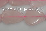 CNG888 15.5 inches 18*22mm – 25*30mm freeform rose quartz beads