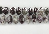 CNG8904 10*25mm - 14*30mm faceted nuggets tourmaline beads