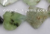 CNG891 15.5 inches 18*22mm – 25*30mm freeform prehnite beads