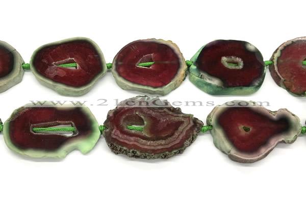 CNG8950 30*40mm - 40*50mm freeform druzy agate beads