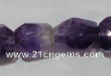 CNG903 15.5 inches 15*20mm – 18*26mm faceted nuggets amethyst beads