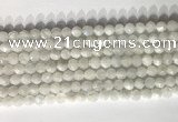 CNG9050 15.5 inches 6mm faceted nuggets white moonstone gemstone beads