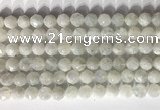 CNG9051 15.5 inches 8mm faceted nuggets white moonstone gemstone beads