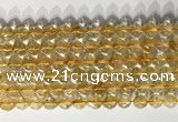 CNG9054 15.5 inches 8mm faceted nuggets citrine gemstone beads