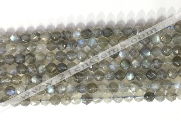 CNG9055 15.5 inches 6mm faceted nuggets labradorite gemstone beads