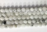 CNG9066 15.5 inches 10mm faceted nuggets white moonstone gemstone beads