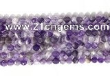 CNG9075 15.5 inches 6mm faceted nuggets dogtooth amethyst gemstone beads