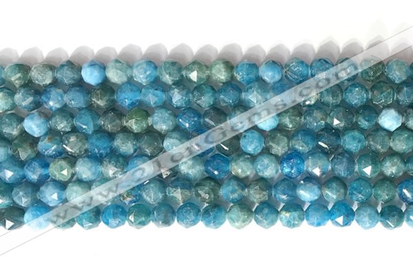 CNG9082 15.5 inches 6mm faceted nuggets apatite gemstone beads