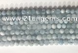 CNG9084 15.5 inches 6mm faceted nuggets aquamarine gemstone beads