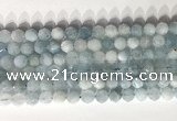 CNG9085 15.5 inches 8mm faceted nuggets aquamarine gemstone beads