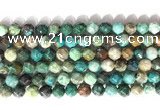 CNG9087 15.5 inches 8mm faceted nuggets chrysocolla gemstone beads