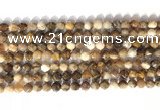 CNG9089 15.5 inches 6mm faceted nuggets coral jade gemstone beads