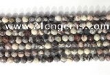 CNG9094 15.5 inches 6mm faceted nuggets purple striped jasper beads