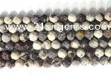 CNG9095 15.5 inches 8mm faceted nuggets purple striped jasper beads