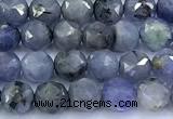 CNG9107 15 inches 4mm faceted nuggets tanzanite beads