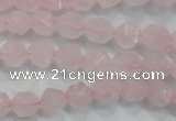 CNG919 15 inches 8mm faceted nuggets rose quartz beads