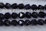 CNG926 15 inches 8mm faceted nuggets amethyst gemstone beads