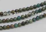 CNI01 16 inches 4mm round natural imperial jasper beads wholesale