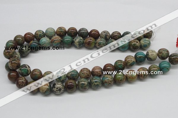 CNI06 16 inches 14mm round natural imperial jasper beads wholesale