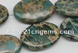 CNI12 16 inches 20*30mm oval natural imperial jasper beads wholesale