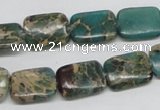 CNI15 16 inches 12*16mm rectangle natural imperial jasper beads wholesale