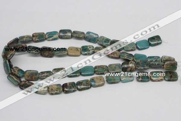 CNI15 16 inches 12*16mm rectangle natural imperial jasper beads wholesale